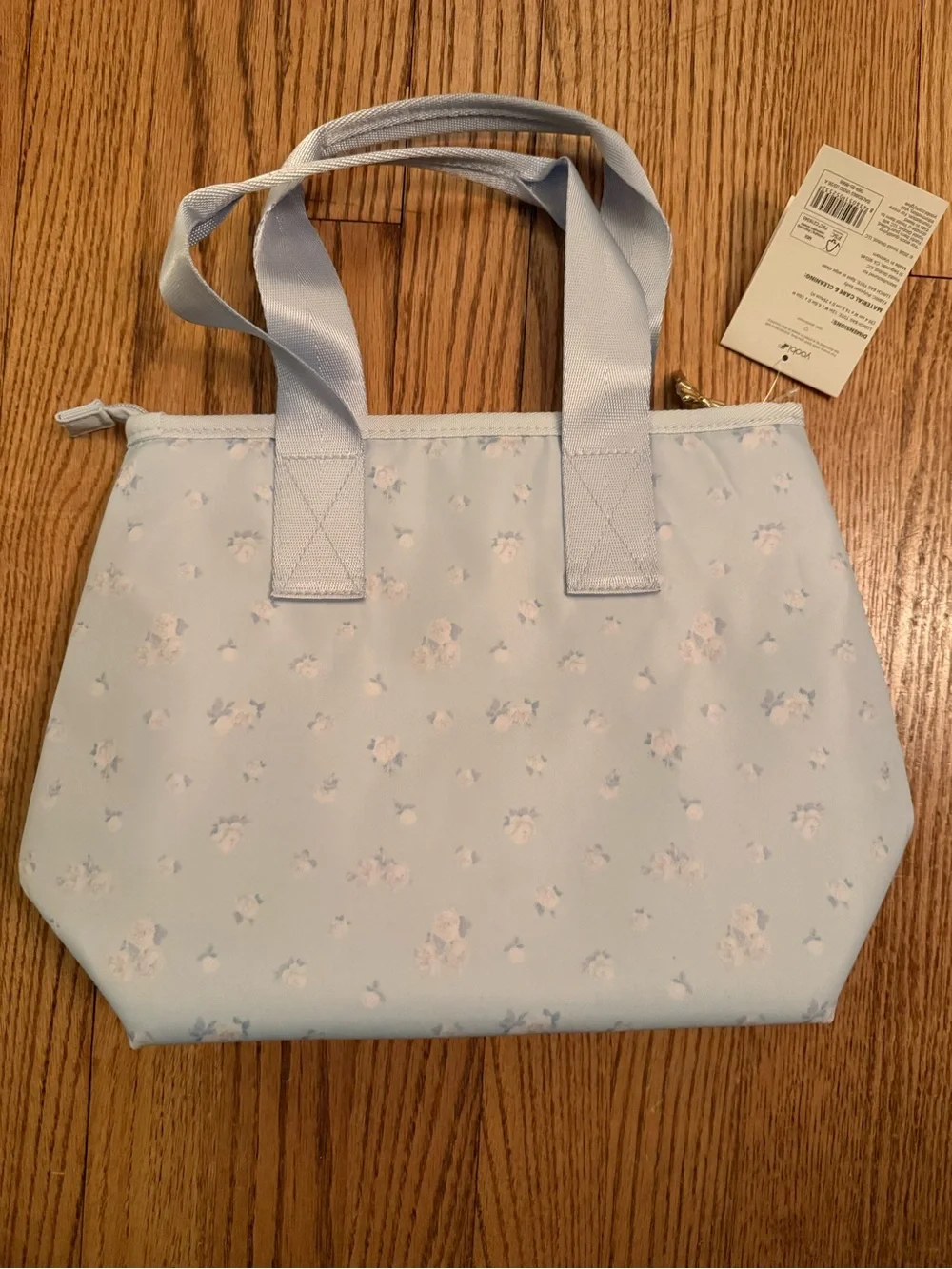 LoveShackFancy - Yoobi Everblooming Rosettes Ditsy Lunch Tote Bag Breezy Blue